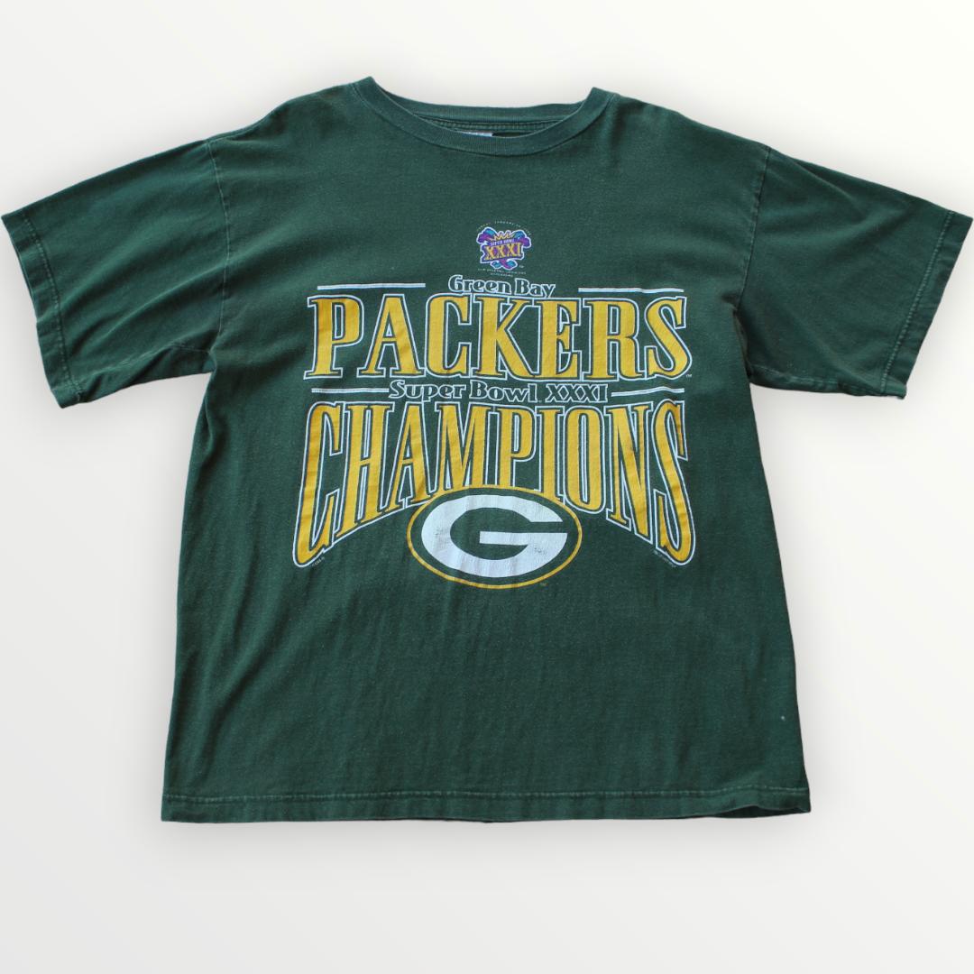 NEW! Green Bay Packers Champions Super Bowl XXXI T-Shirt Size Medium